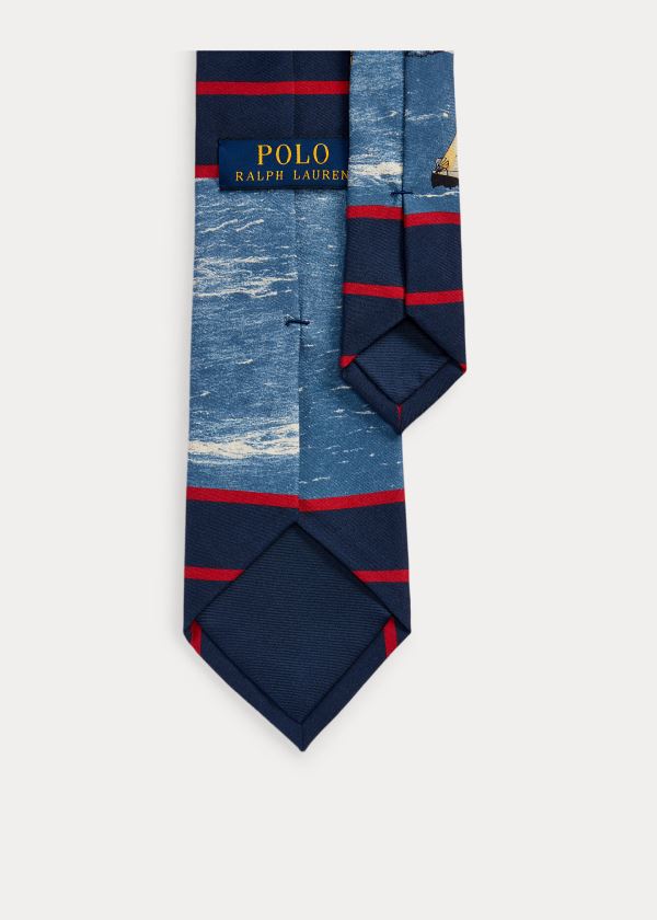 Men's Polo Ralph Lauren Polo Sport Sailboat Silk Ties | 574839SPC